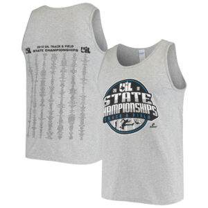 Men's Gray Texas Longhorns 2018 UIL Track & Field State Championships II Tank Top