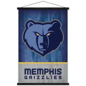 Memphis Grizzlies 24'' x 35'' Logo Framed Hanging Poster