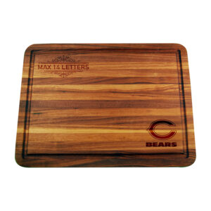 Chicago Bears Large Acacia Personalized Cutting & Serving Board