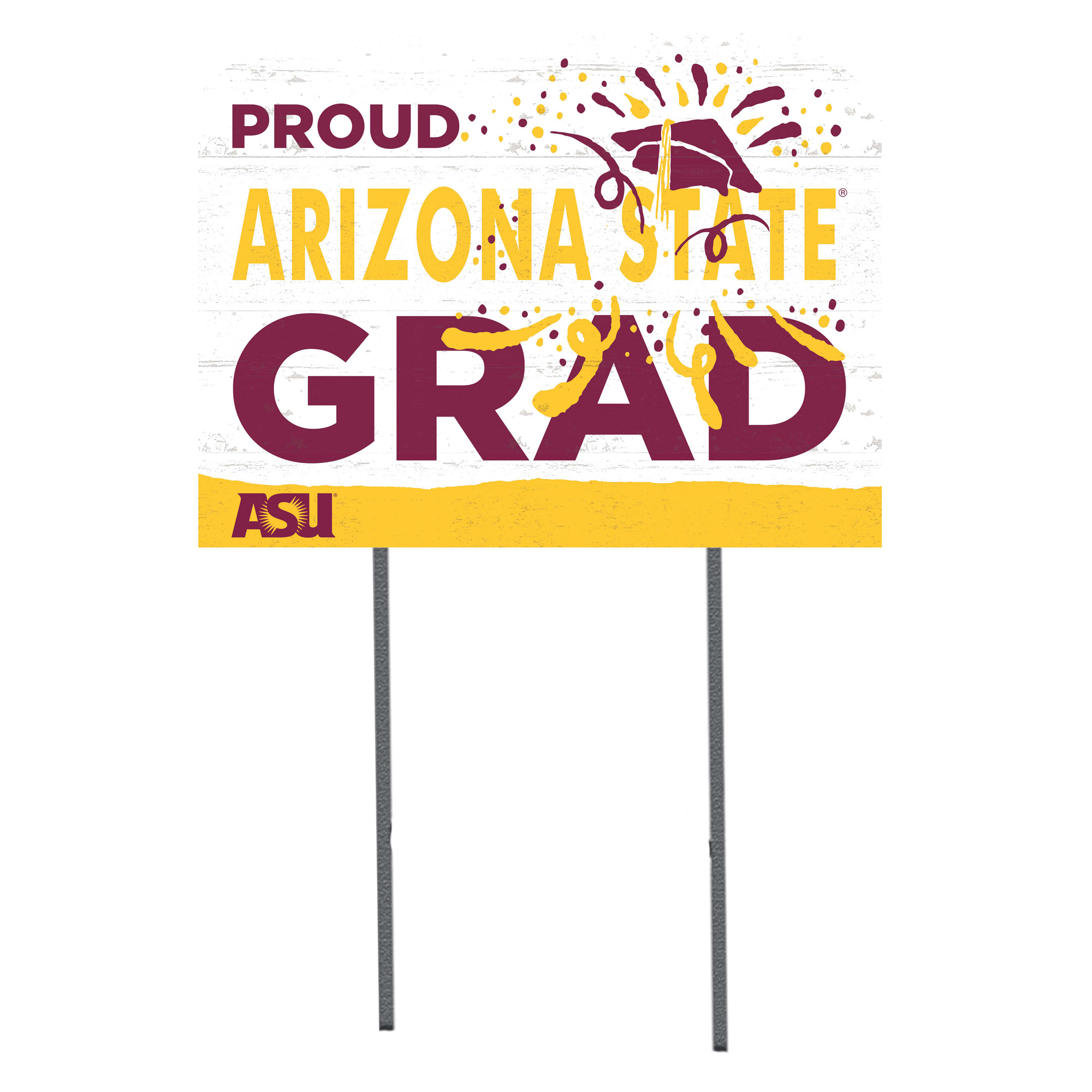 Arizona State Sun Devils 18'' x 24'' Proud Grad Yard Sign - Image 4