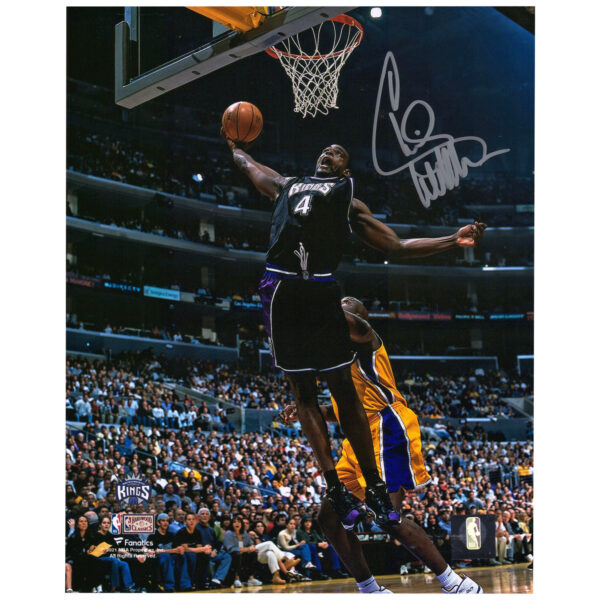 Chris Webber Sacramento Kings Autographed 8'' x 10'' Dunk vs. Lakers Photograph