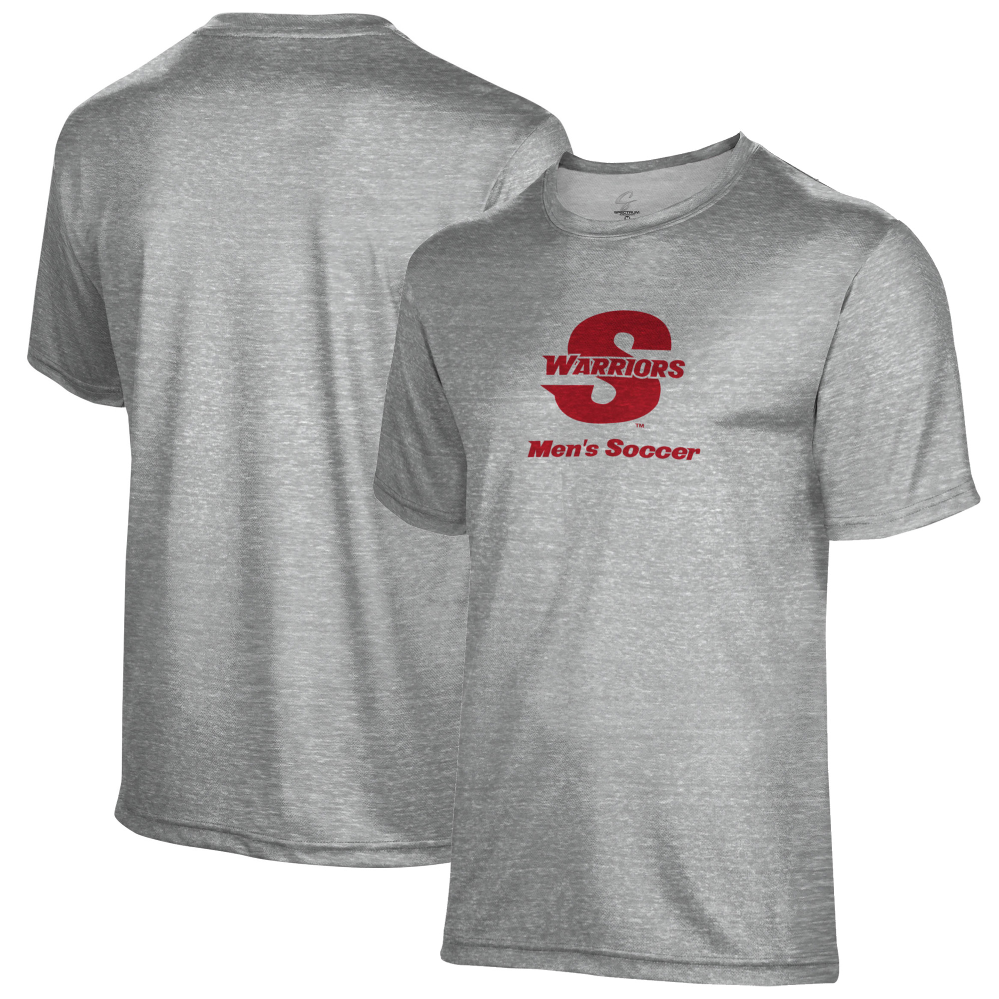 Men's Gray Cal State Stanislaus Warriors Soccer Name Drop T-Shirt