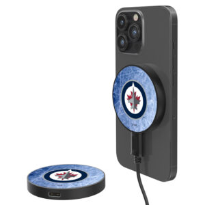 Winnipeg Jets 10-Watt Ice Flood Design Wireless Magnetic Charger