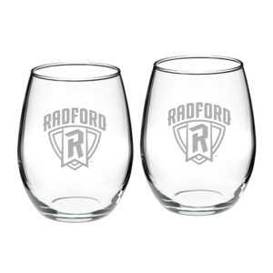 Radford Highlanders 21oz. 2-Piece Stemless Wine Glass Set