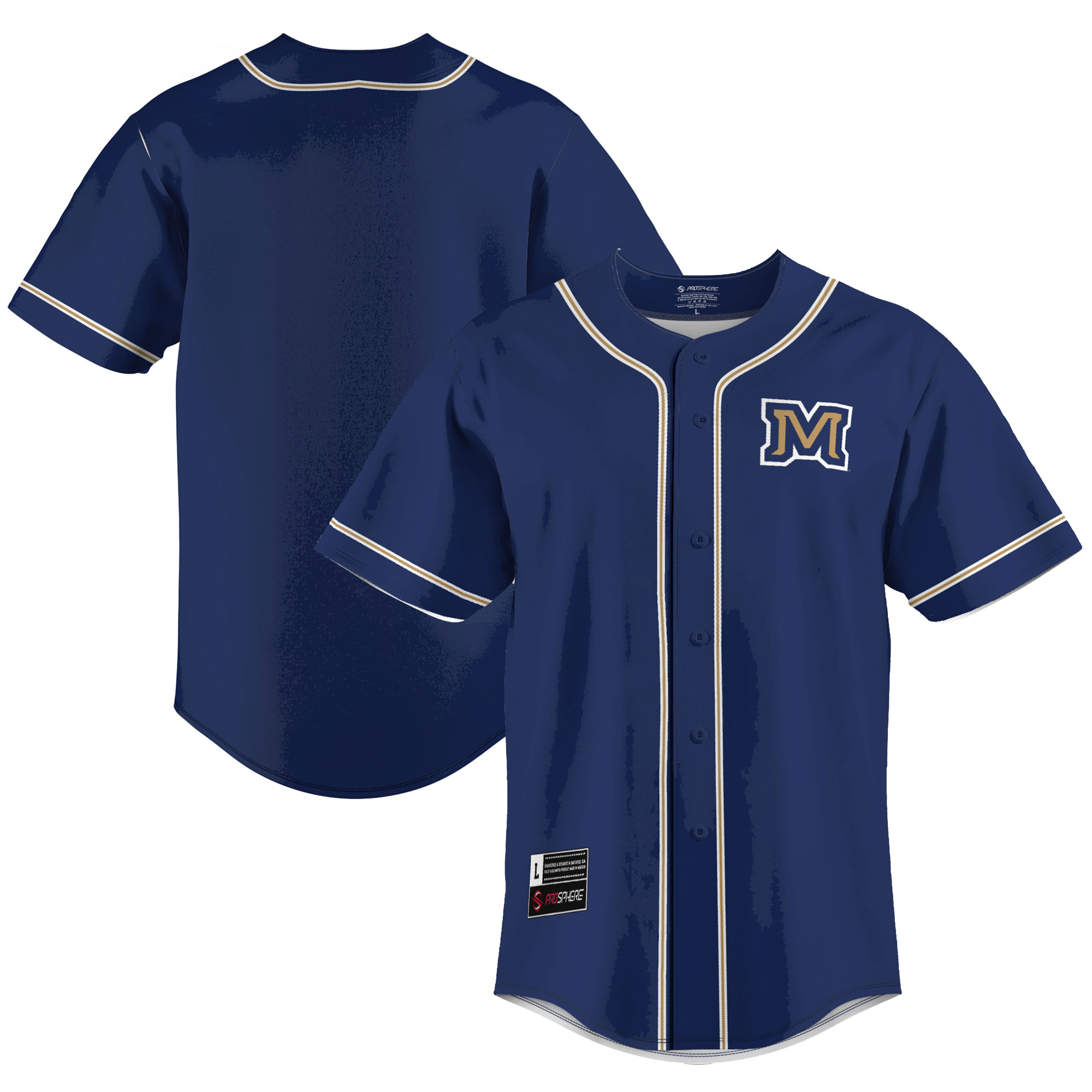 Men's GameDay Greats Blue Montana State Bobcats Lightweight Baseball Jersey - Image 2