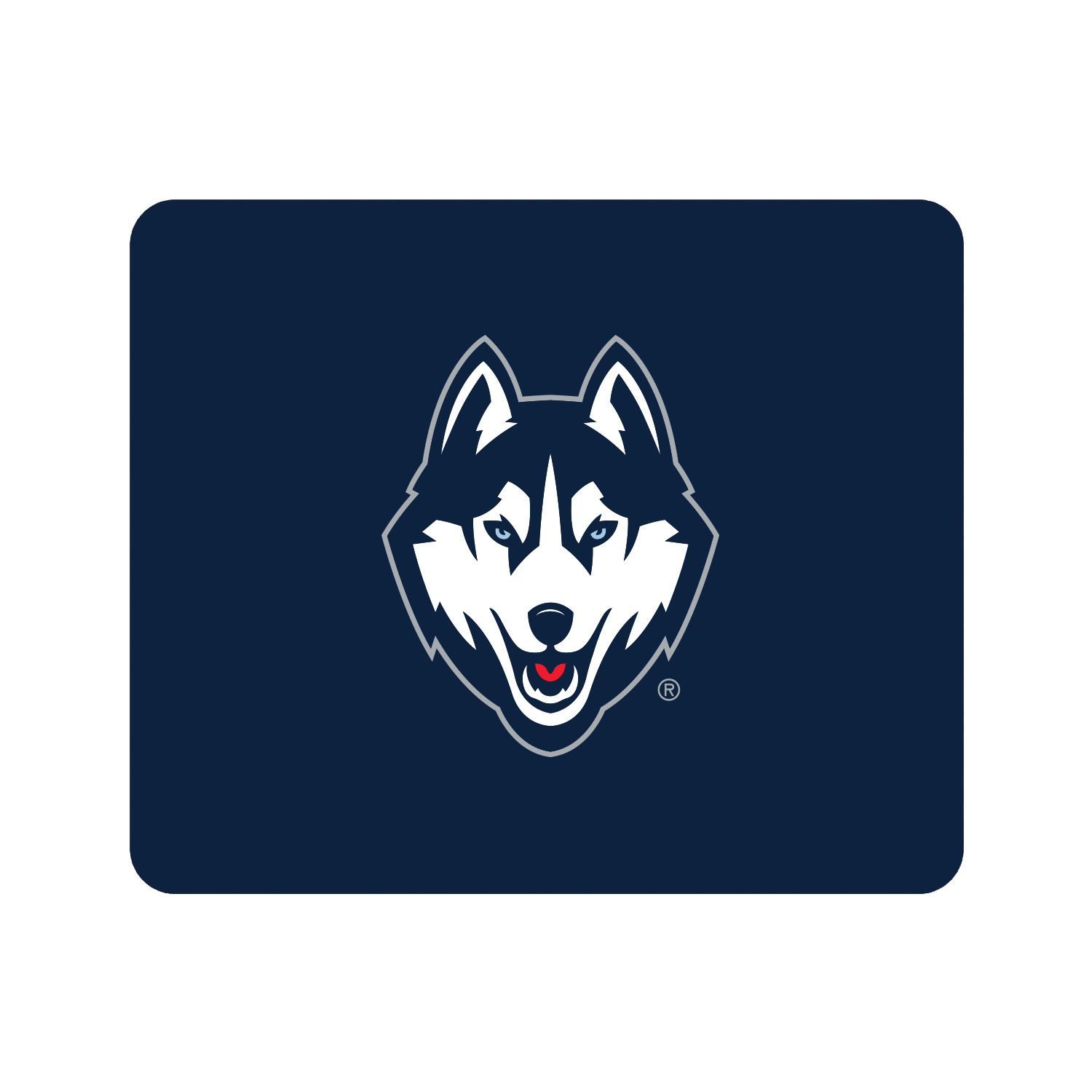 Navy UConn Huskies Primary Logo Mouse Pad