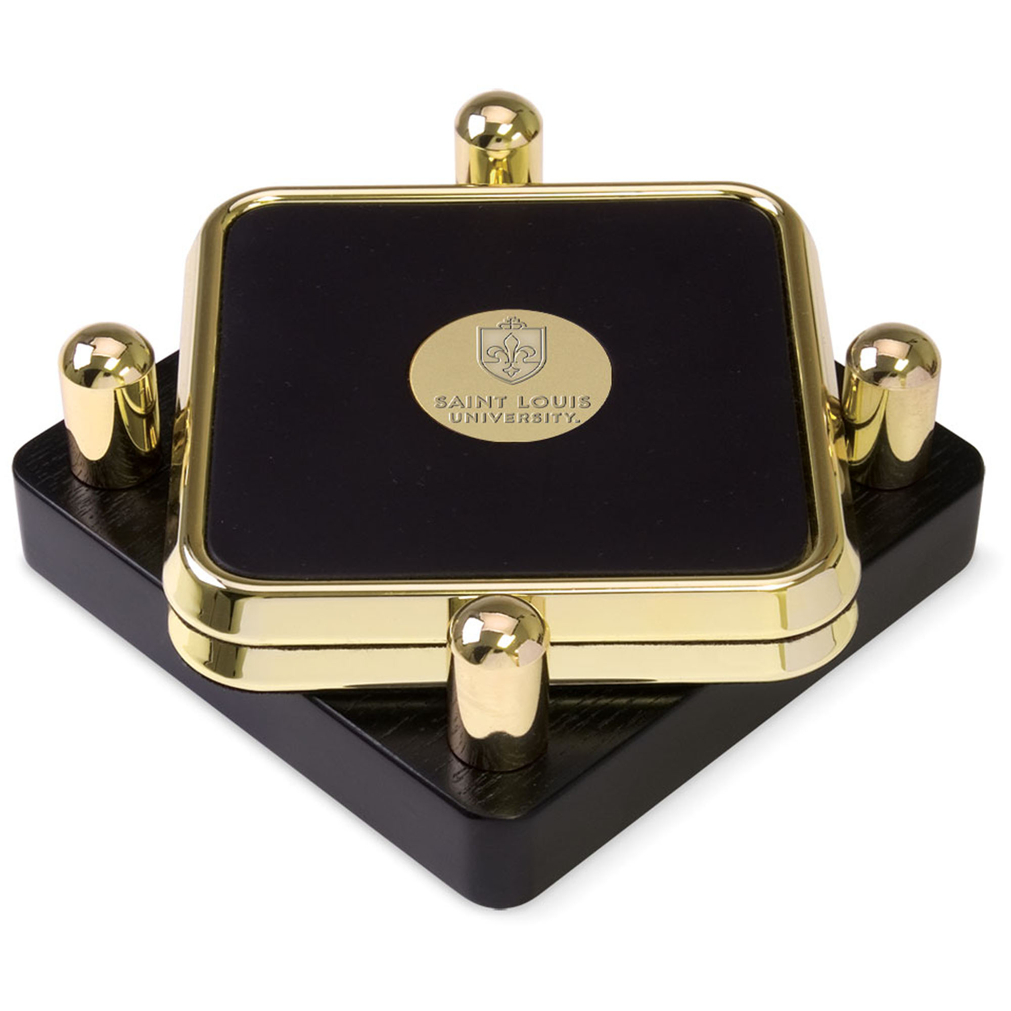 Saint Louis Billikens Gold 2-Piece Square Coaster Set