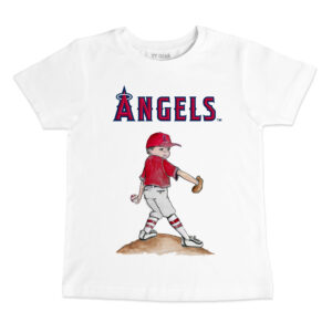 Preschool & Toddler Tiny Turnip White Los Angeles Angels Clemente T-Shirt