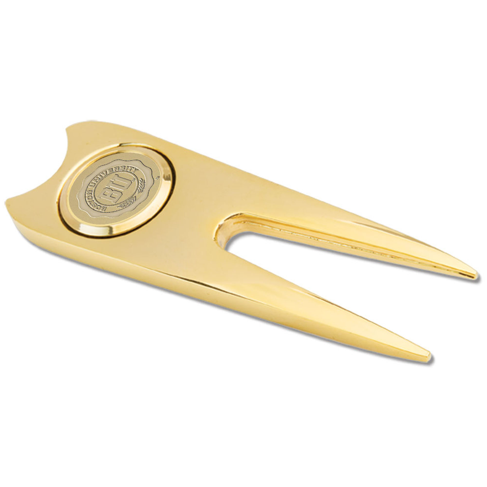 Gold Boston University Golf Divot Repair Tool
