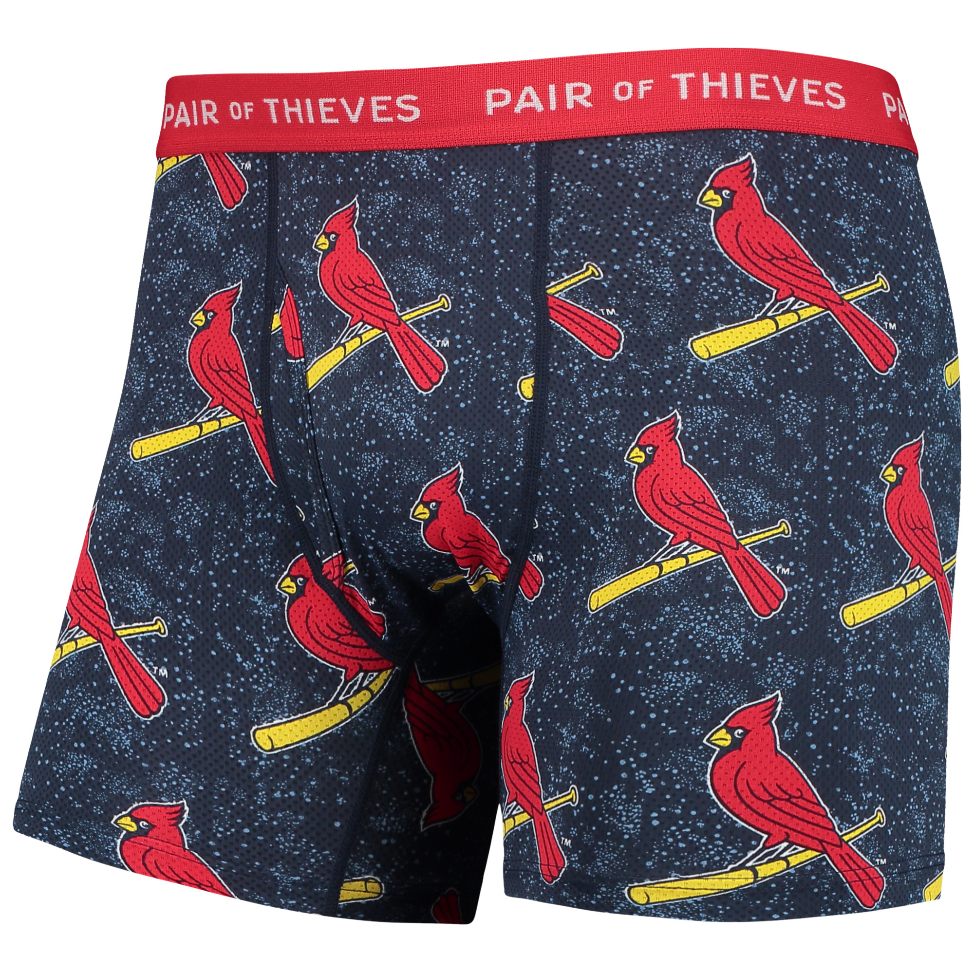 Men's Pair of Thieves Gray/Navy St. Louis Cardinals Super Fit 2-Pack Boxer Briefs Set - Image 5