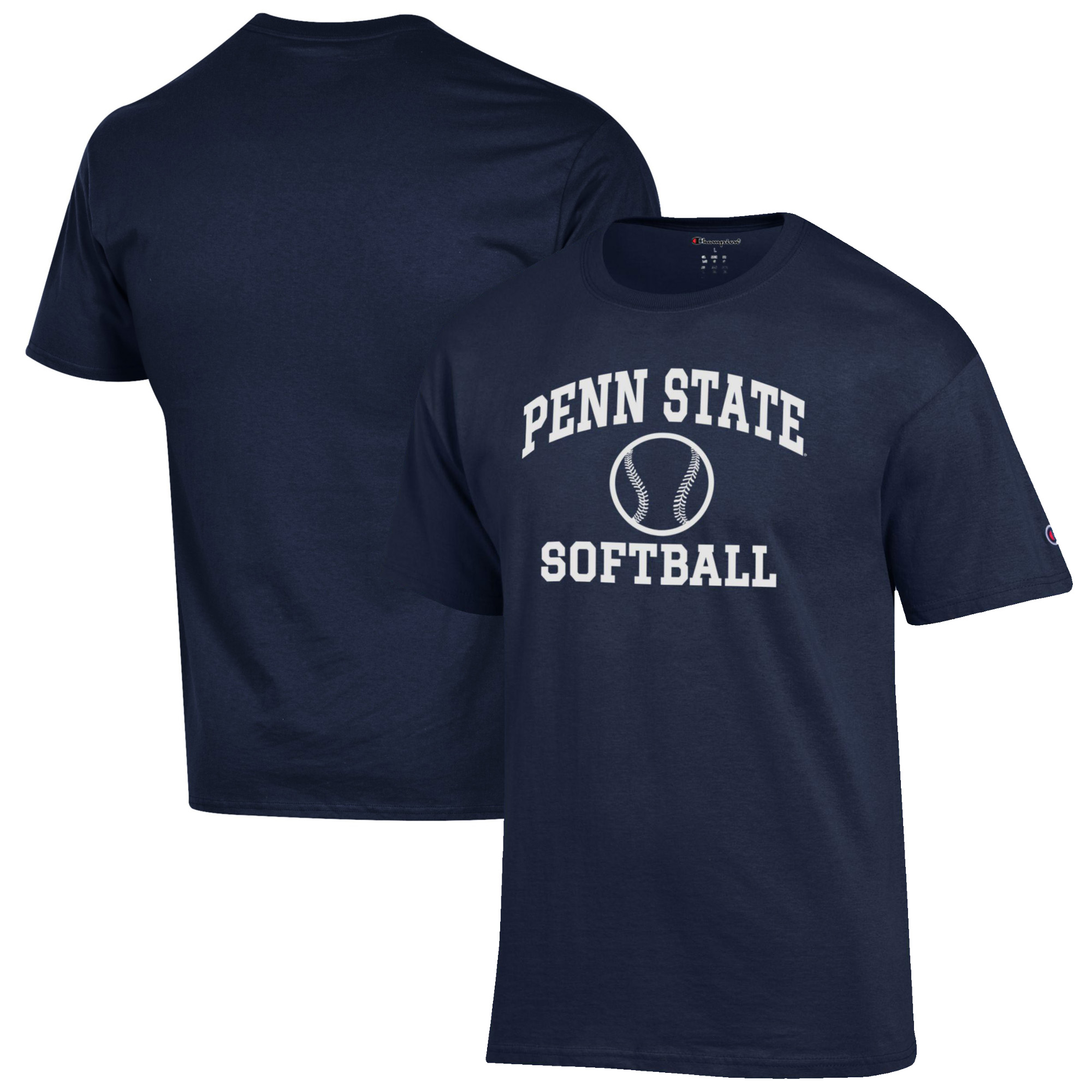 Men's Champion Navy Penn State Nittany Lions Softball Icon T-Shirt - Image 5