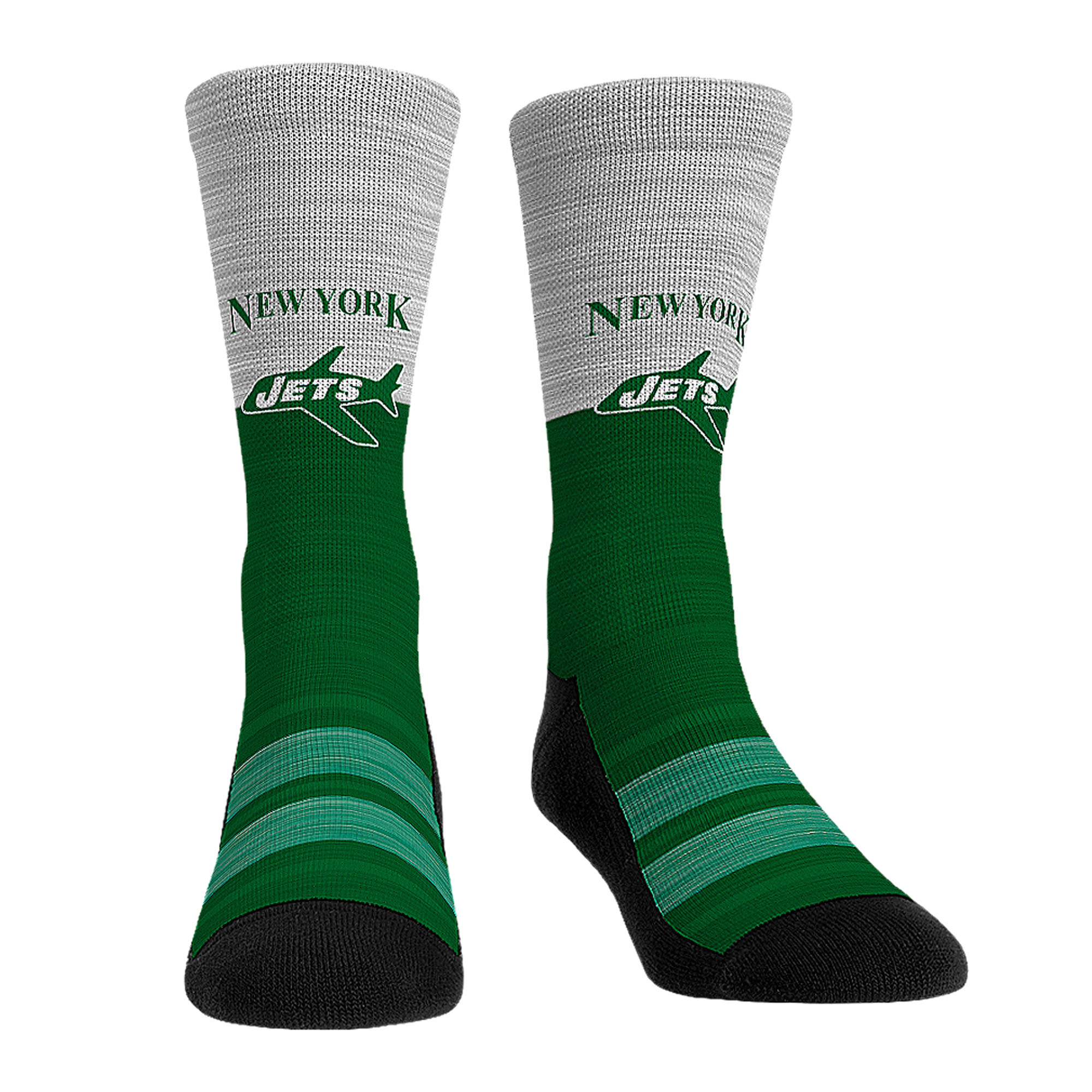 Youth Rock Em Socks New York Jets Throwback Three-Pack Crew Sock Set - Image 2