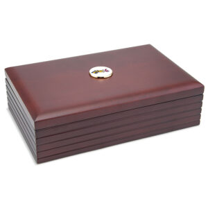 Brown Drexel Dragons Team Logo 9'' x 6'' Team Rosewood Desk Box