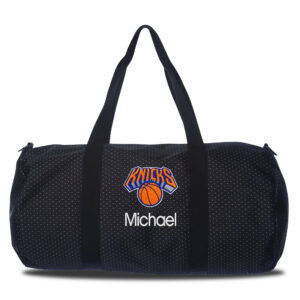 New York Knicks Dot Print Personalized Duffel Bag