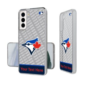 Toronto Blue Jays Endzone Design Galaxy Clear Phone Case