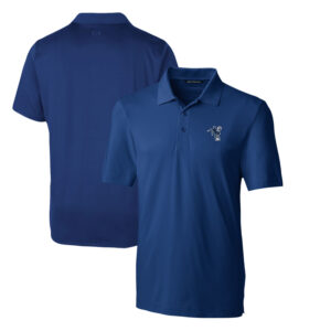Men's Cutter & Buck Royal Indianapolis Colts Throwback Logo Big & Tall Forge Stretch Polo