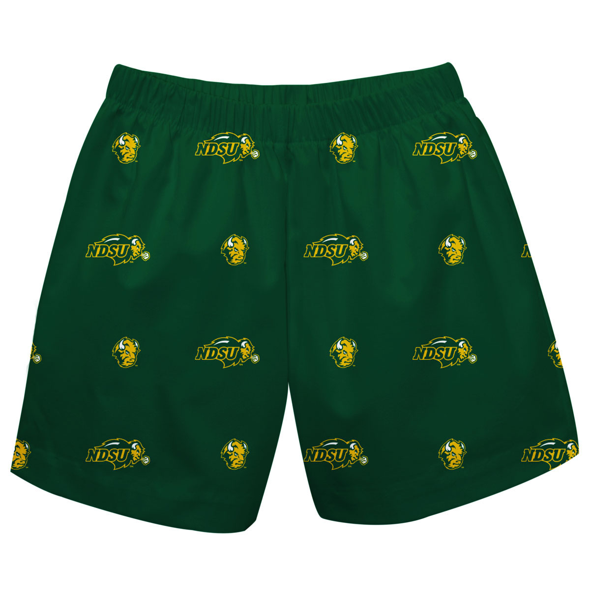 Toddler Green NDSU Bison Pull On Shorts