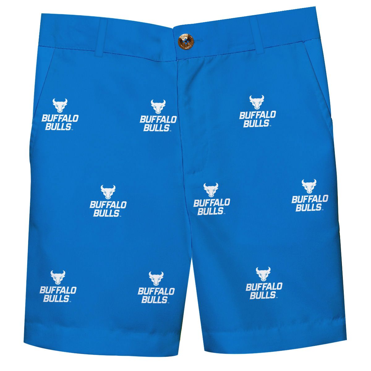 Youth Royal Buffalo Bulls Team Logo Structured Shorts
