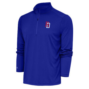 Men's Antigua Royal Dominican Republic Baseball 2023 World Baseball Classic Tribute Quarter-Zip Pullover Top