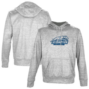 Men's ProSphere  Gray Assumption Greyhounds Volleyball Pullover Hoodie