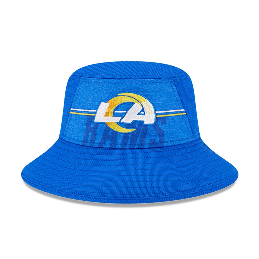 Men's New Era Royal Los Angeles Rams 2023 NFL Training Camp Stretch Bucket Hat - Image 3