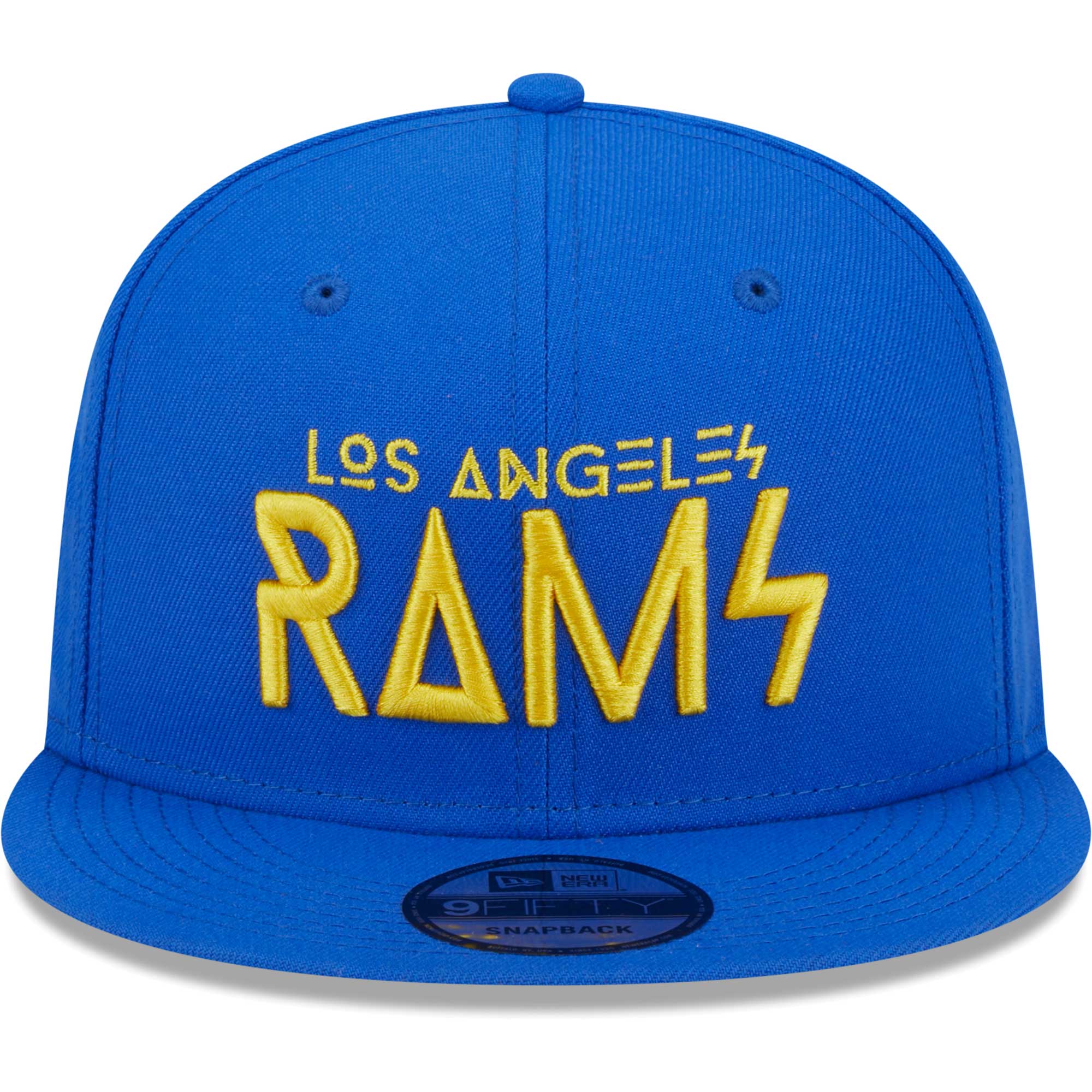 Men's New Era Royal Los Angeles Rams Word 9FIFTY Snapback Hat - Image 3
