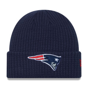 Men's New Era  Navy New England Patriots Prime Cuffed Knit Hat
