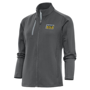 Women's Antigua Charcoal Grand Rapids Gold Generation Full-Zip Jacket