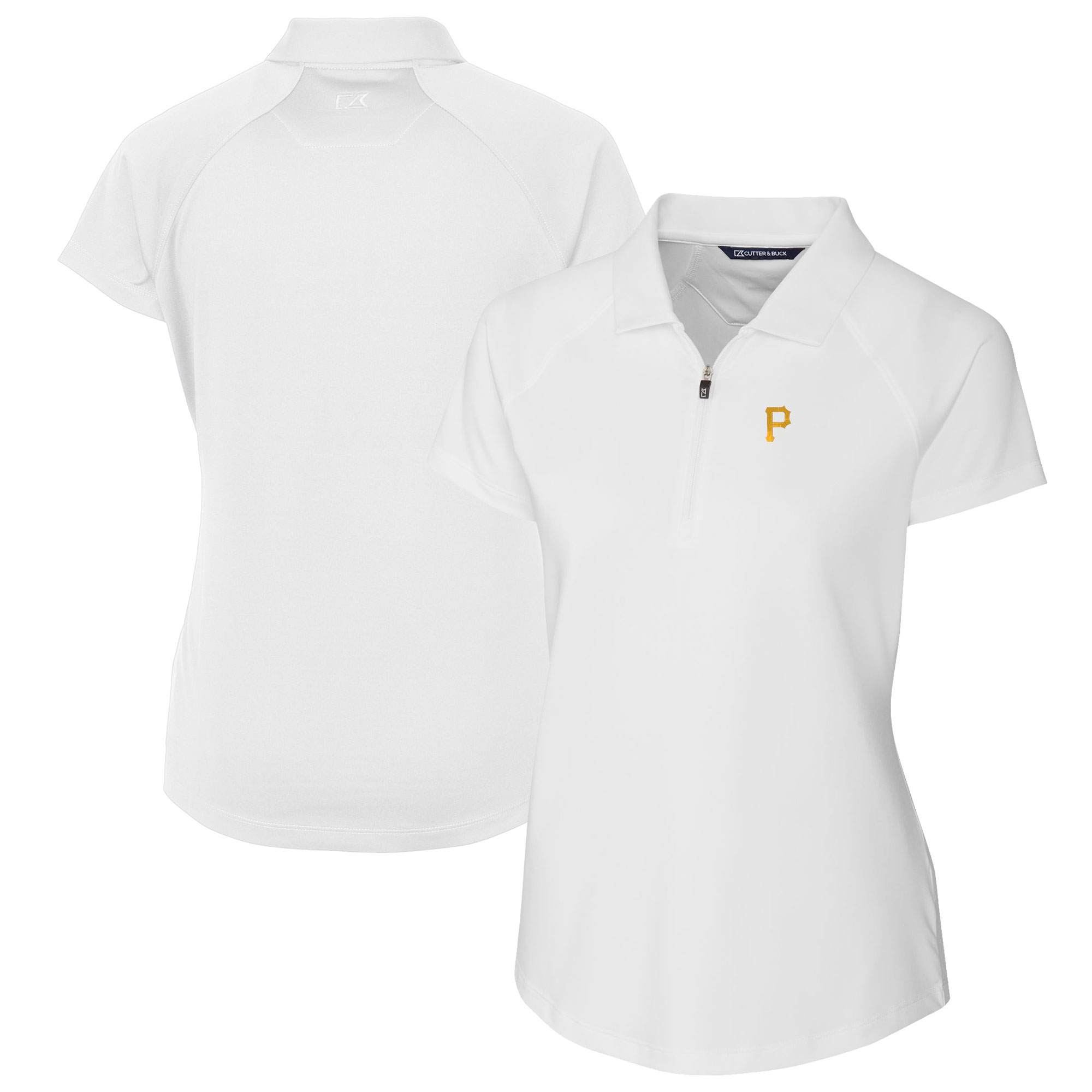 Women's Cutter & Buck White Pittsburgh Pirates DryTec Forge Stretch Polo - Image 5