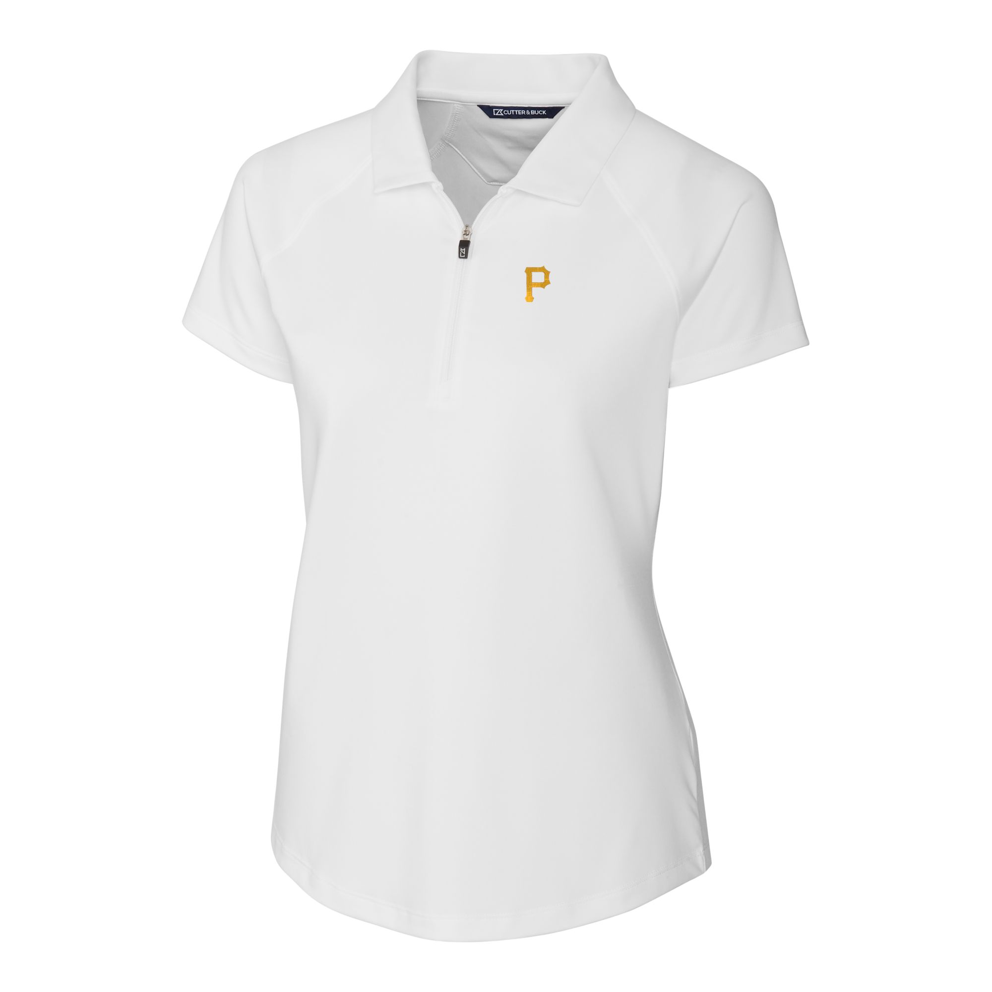 Women's Cutter & Buck White Pittsburgh Pirates DryTec Forge Stretch Polo - Image 6