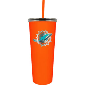 Miami Dolphins 24oz. Skinny Tumbler
