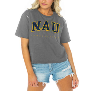 Women's Gameday Couture  Gray Northern Arizona Lumberjacks After Party Cropped T-Shirt