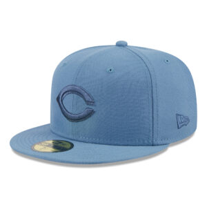 Men's New Era Blue Cincinnati Reds Spring Color 59FIFTY Fitted Hat