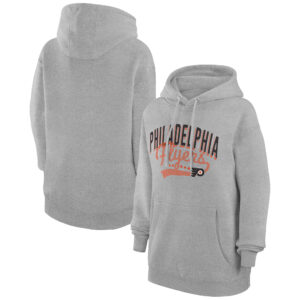 Women's G-III 4Her by Carl Banks  Gray Philadelphia Flyers Filigree Logo Pullover Hoodie