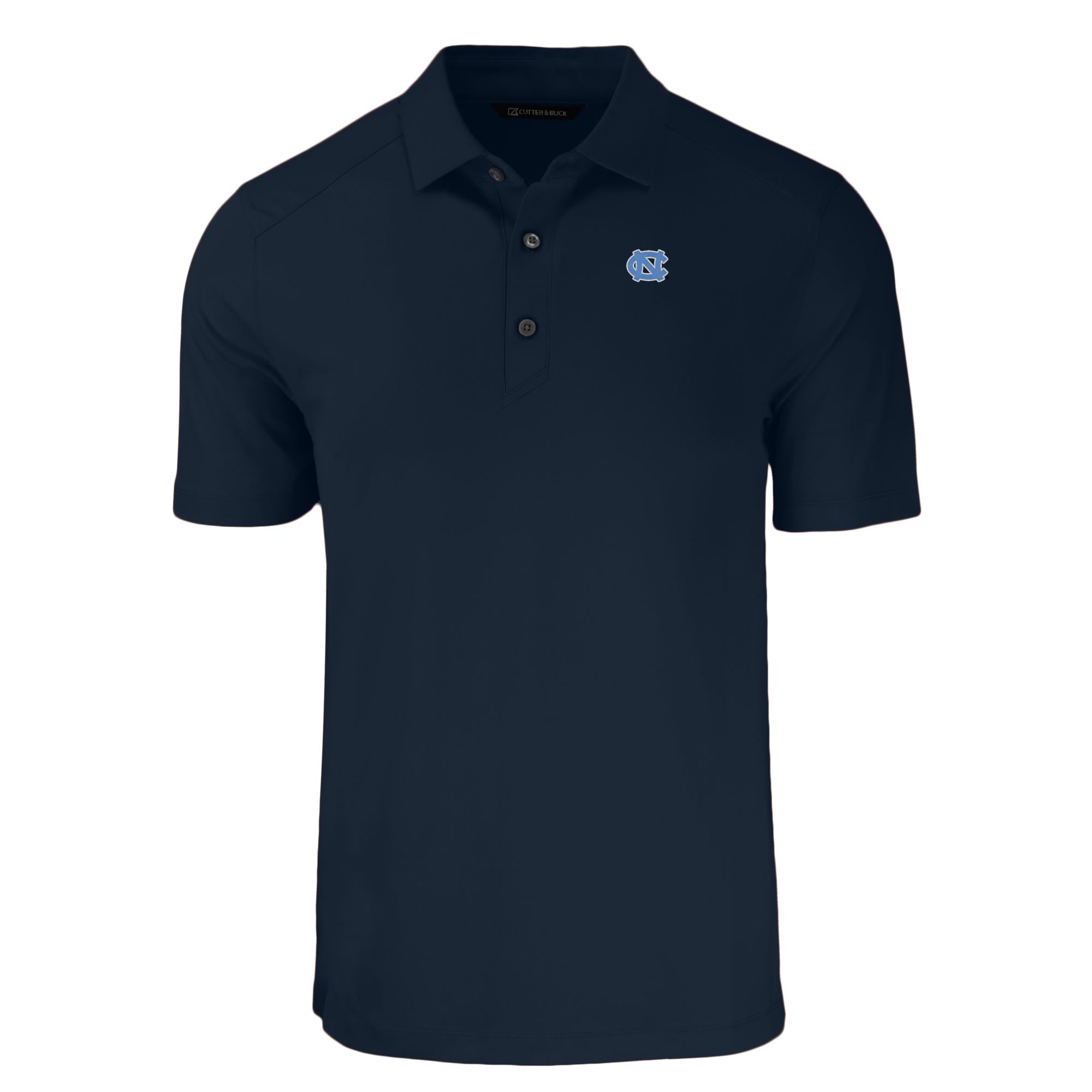 Men's Cutter & Buck Navy North Carolina Tar Heels Forge Eco Stretch Recycled Polo - Image 3