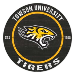Towson Tigers 20" Indoor/Outdoor Team Color Circle Sign