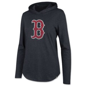 Women's '47  Navy Boston Red Sox Frankie Lightweight Pullover Hoodie