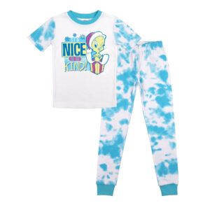 Girls Youth  White Looney Tunes T-Shirt & Pants Sleepwear Set