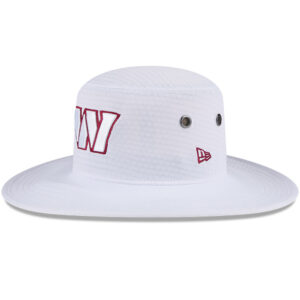 Men's New Era White Washington Commanders 2024 NFL Training Camp Panama Bucket Hat