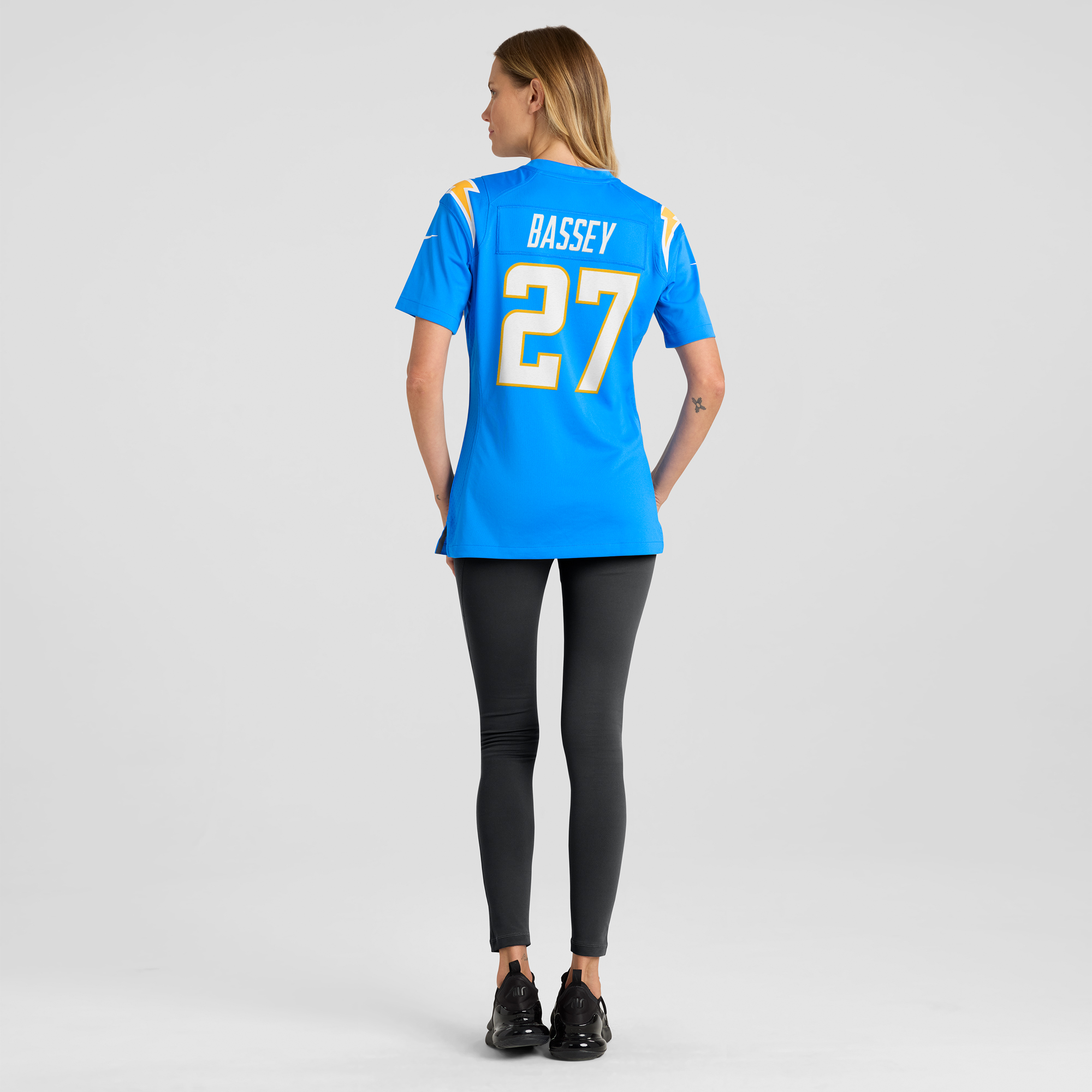 Women's Nike Essang Bassey Powder Blue Los Angeles Chargers Game Jersey - Image 6