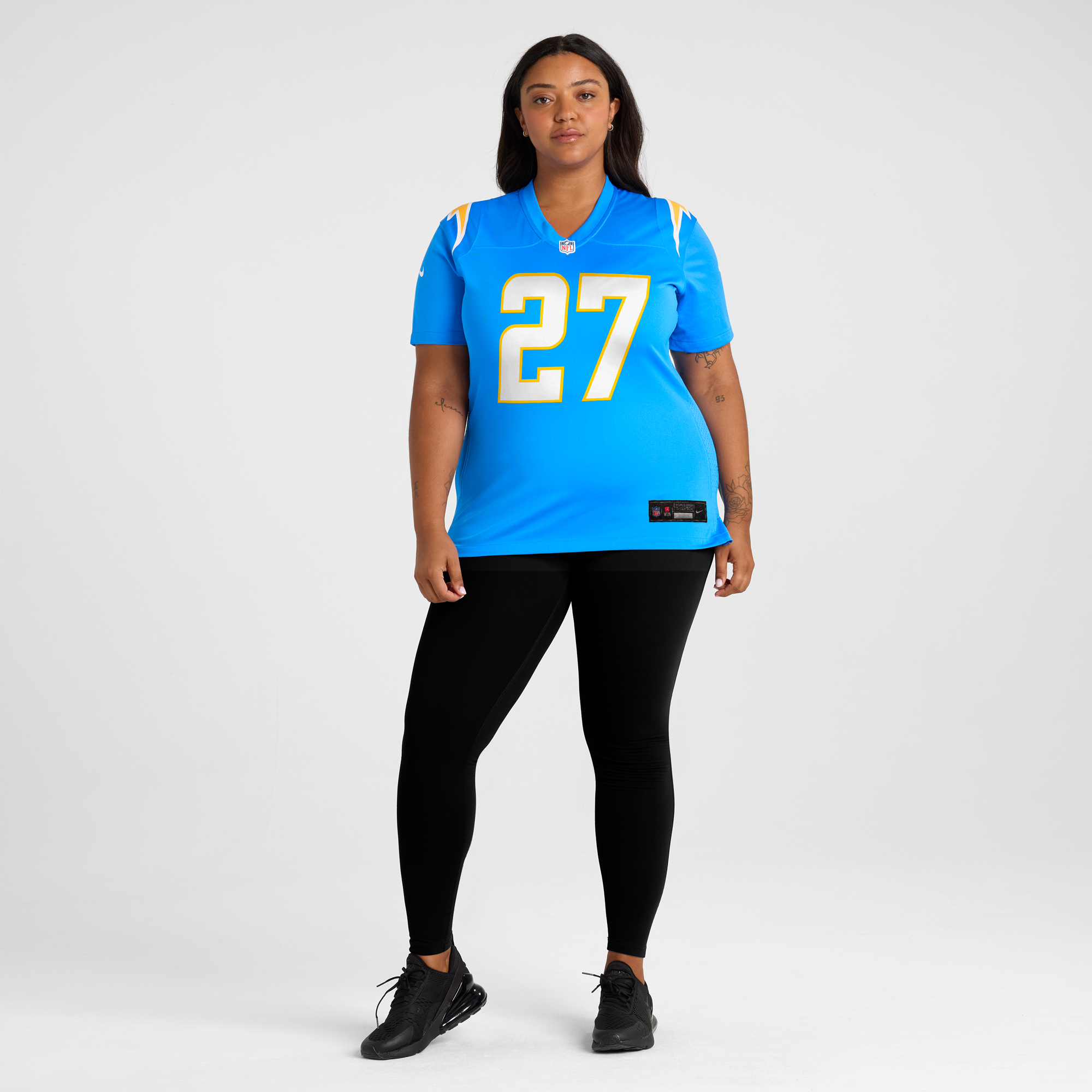 Women's Nike Essang Bassey Powder Blue Los Angeles Chargers Game Jersey - Image 16