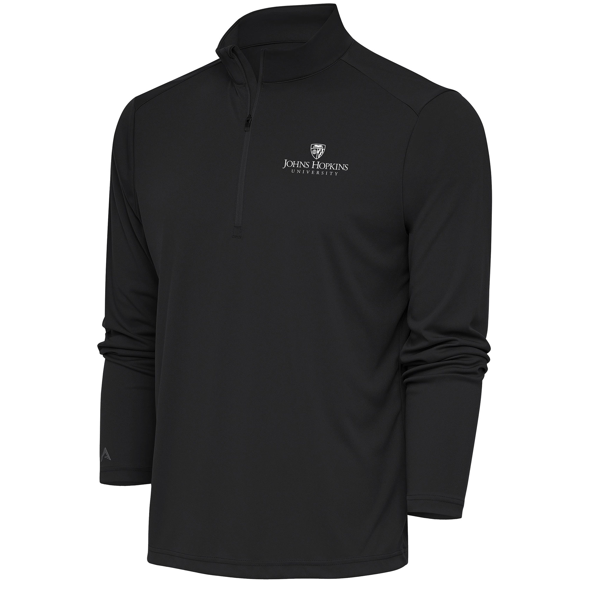 Men's Antigua Charcoal Johns Hopkins Blue Jays Tribute Quarter-Zip Top