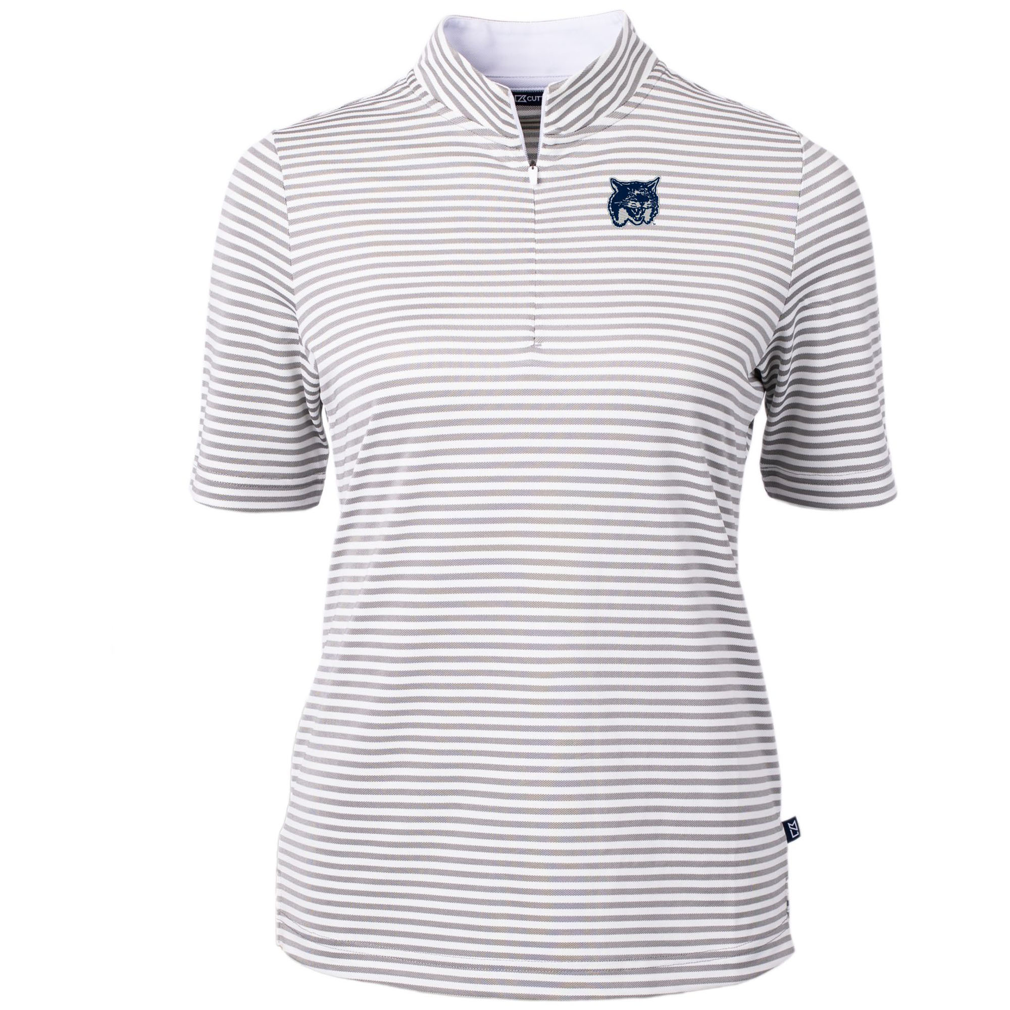 Women's Cutter & Buck Gray New Hampshire Wildcats Virtue Eco Pique Recycled Tri-Blend DryTec Top - Image 6