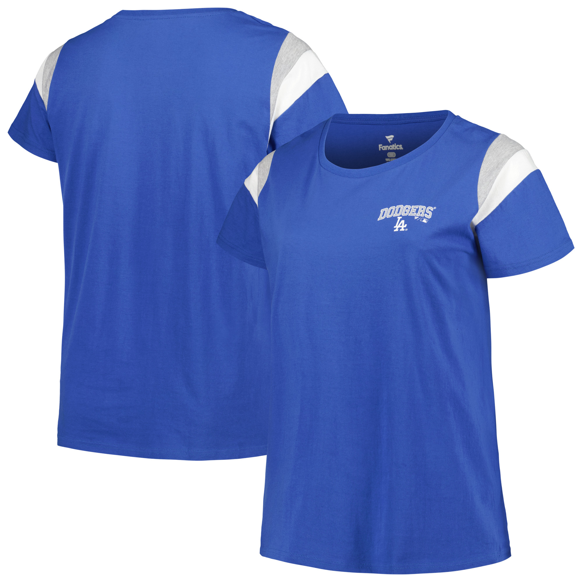 Women's Profile Royal Los Angeles Dodgers Plus Size Scoop Neck T-Shirt - Image 2