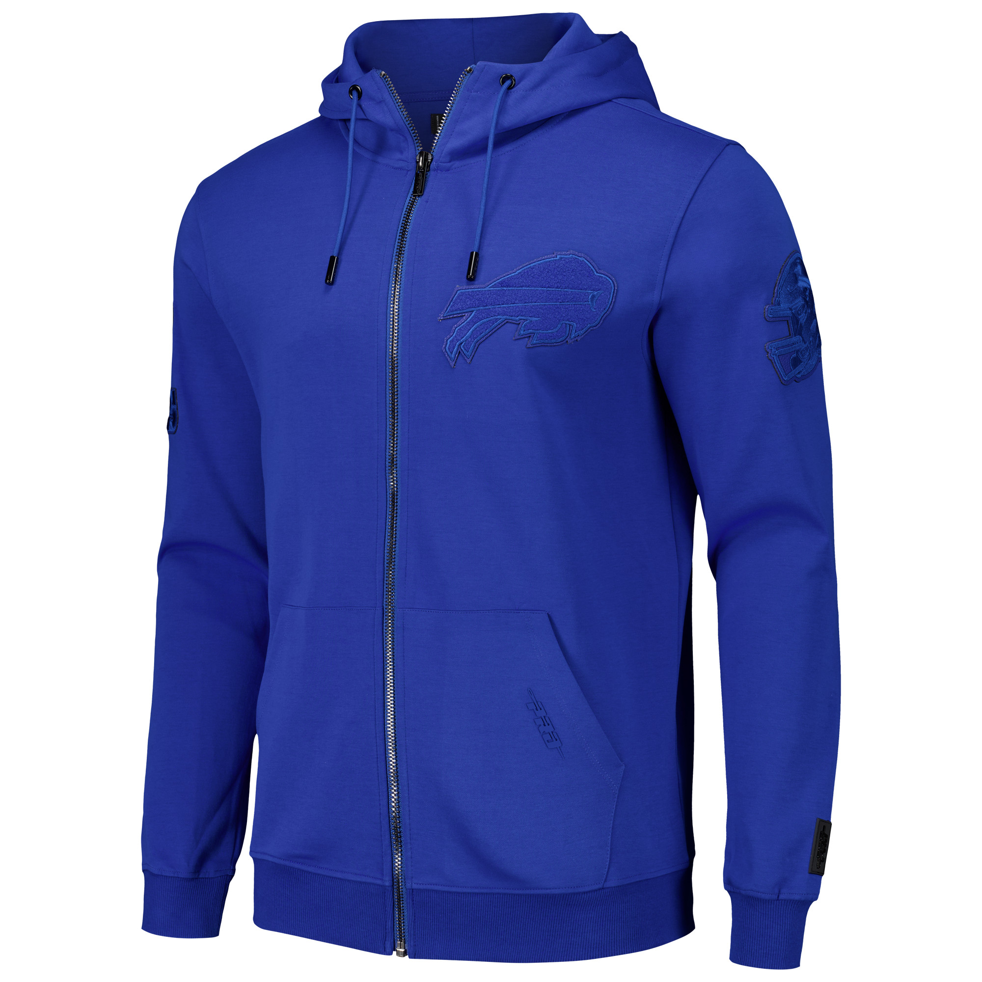 Men's Pro Standard Royal Buffalo Bills Triple Tonal Full-Zip Hoodie - Image 3
