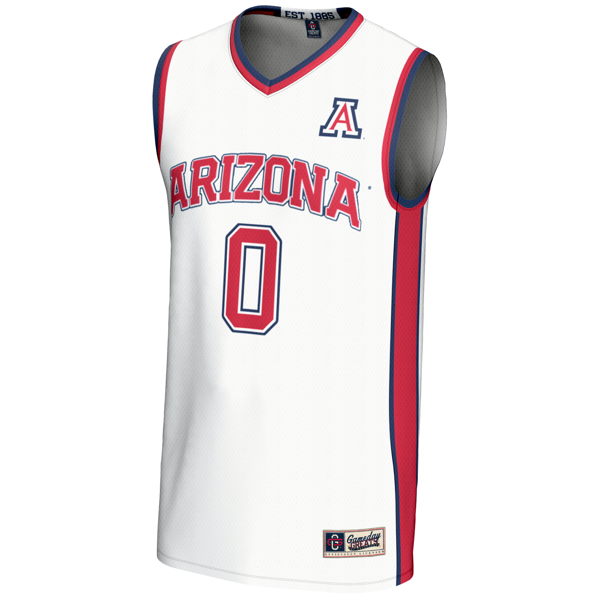 Youth GameDay Greats #0 White Arizona Wildcats Lightweight Basketball Jersey - Image 3
