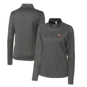Women's Cutter & Buck  Steel El Paso Chihuahuas Clique Spin Eco Performance Half-Zip