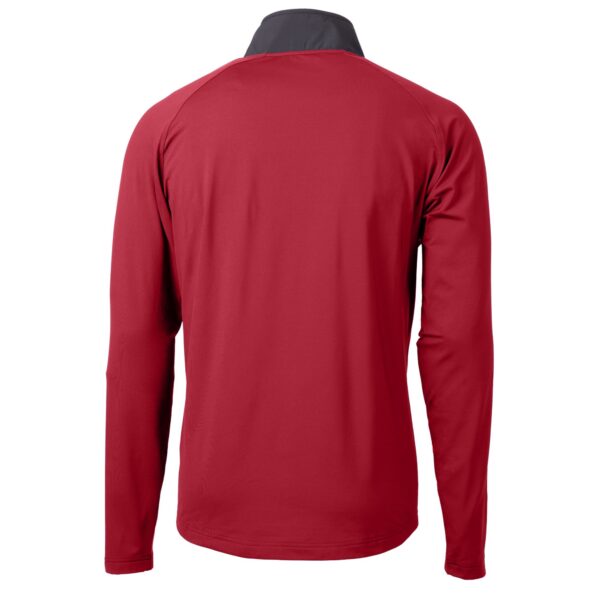 Men's Cutter & Buck  Red Nashville Sounds Adapt Eco Knit Hybrid Recycled Quarter-Zip Top - Image 7