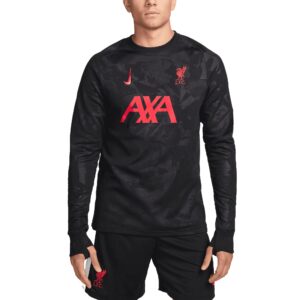 Men's Nike Black Liverpool 2024/25 Third Academy Pro Pre-Match Pullover Top
