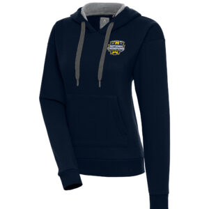 Women's Antigua Navy Michigan Wolverines College Football Playoff 2023 National Champions Victory Pullover Hoodie